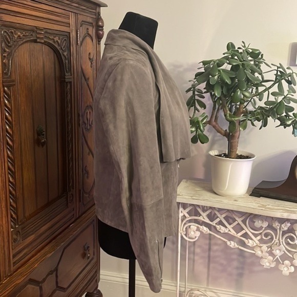 Superdry Suede Cascade Gray Suede Women's Size S Lightweight Retro - Picture 6 of 16